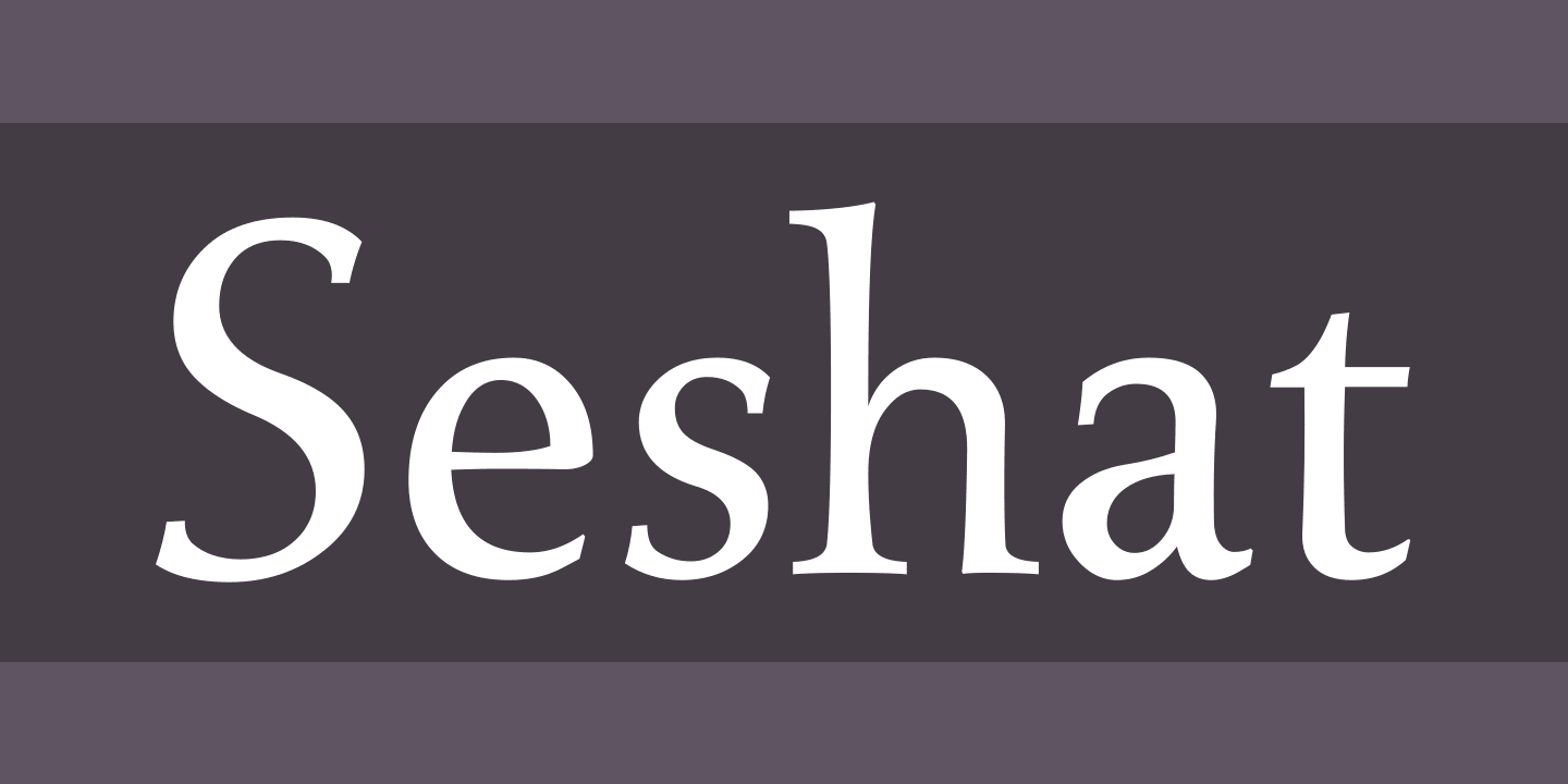 Пример шрифта Seshat Regular